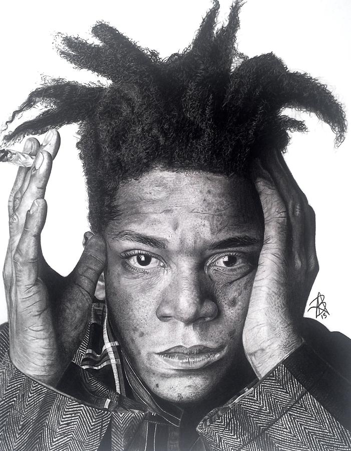 JeanMichel Basquiat Drawing Drawing by Angelee Borrero Fine Art America