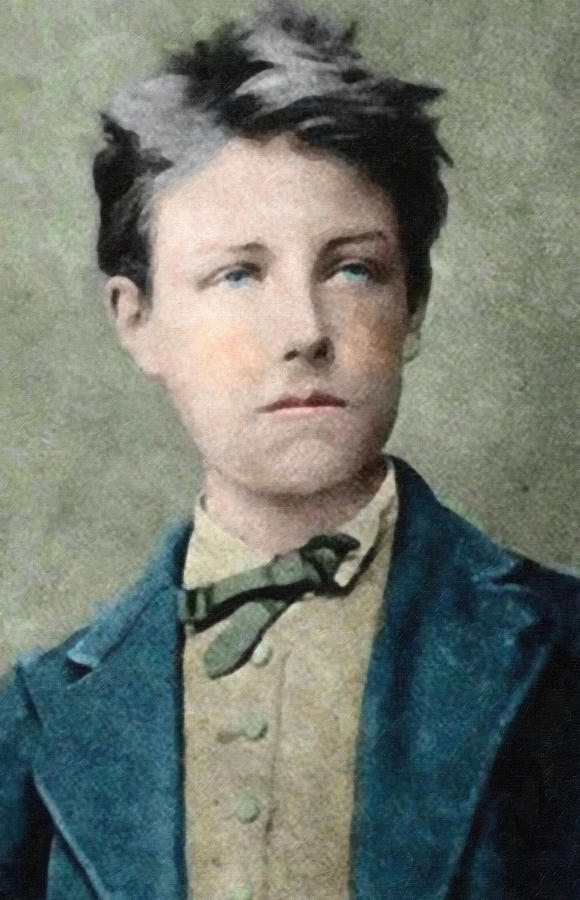 Jean Nicolas Arthur Rimbaud Portrait Painting by Celestial Images