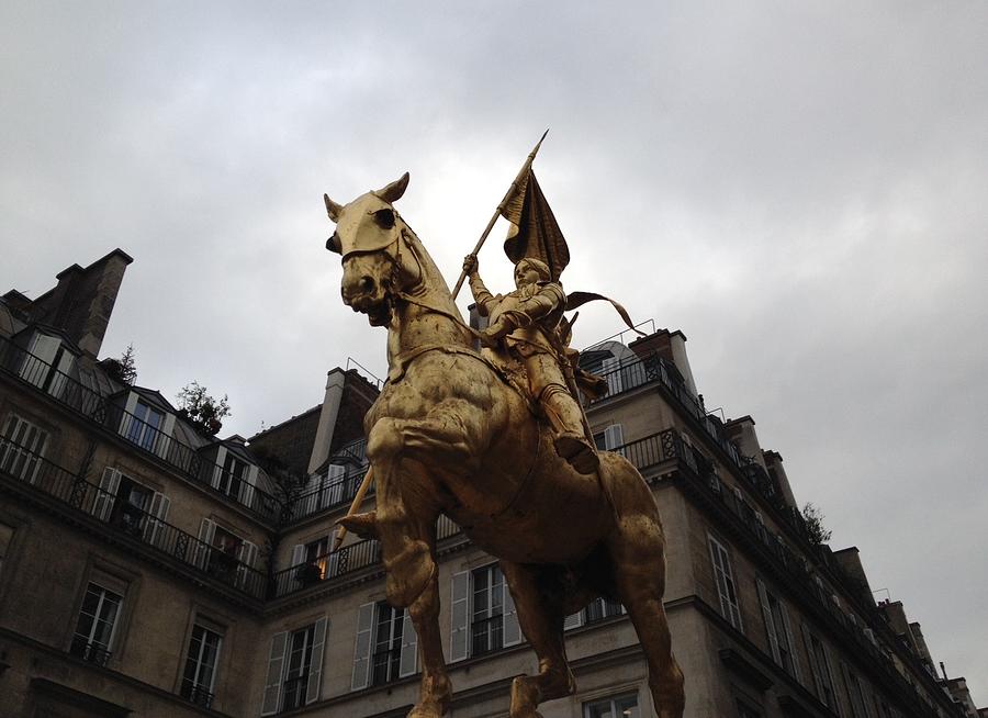 Joan Of Arc Photograph - Jean Of Arc Rue de Rivoli by Lois Ivancin Tavaf