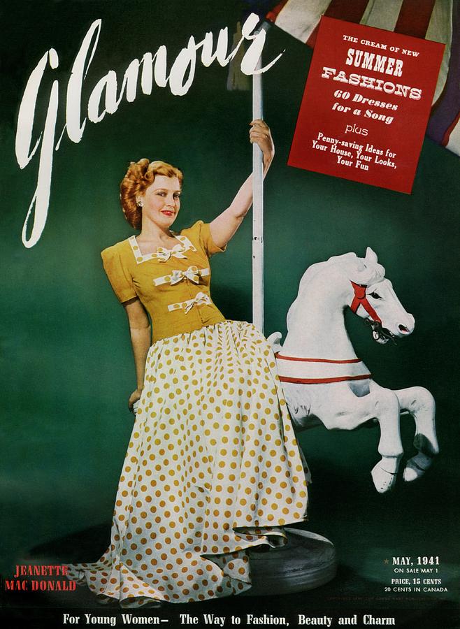 Jeanette Macdonald On The Cover Of Glamour Photograph by John Rawlings