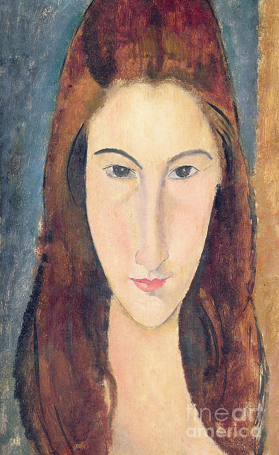 Portrait Painting - Jeanne Hebuterne by Amedeo Modigliani