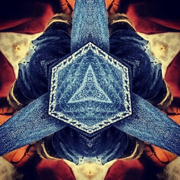 Pattern Photograph - Jeans On Drugs. #drugs #psychedelic by Bats AboutCats