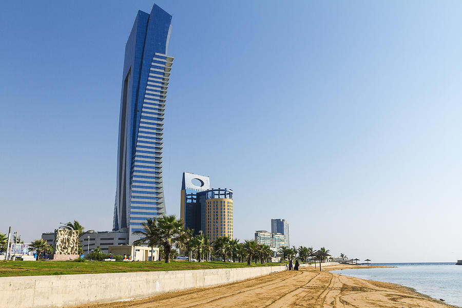 Jeddah Corniche and beach Photograph by Abalcazar