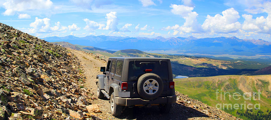 Jeep at Mosquito Pass near Leadville Colorado Photograph by JD Smith