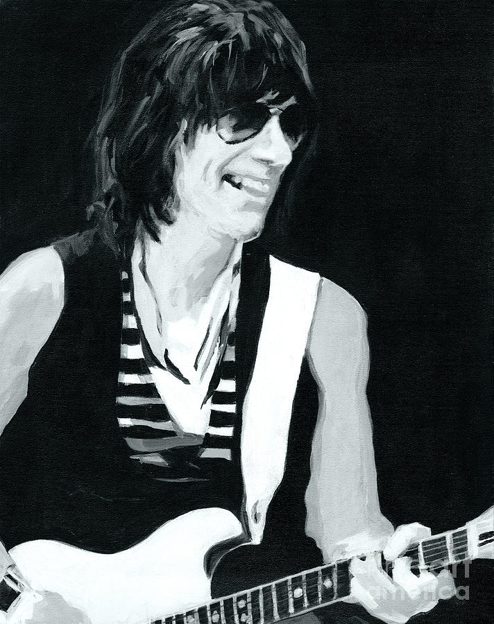 Jeff Beck-Emotion and Commotions Painting by Tanya Filichkin