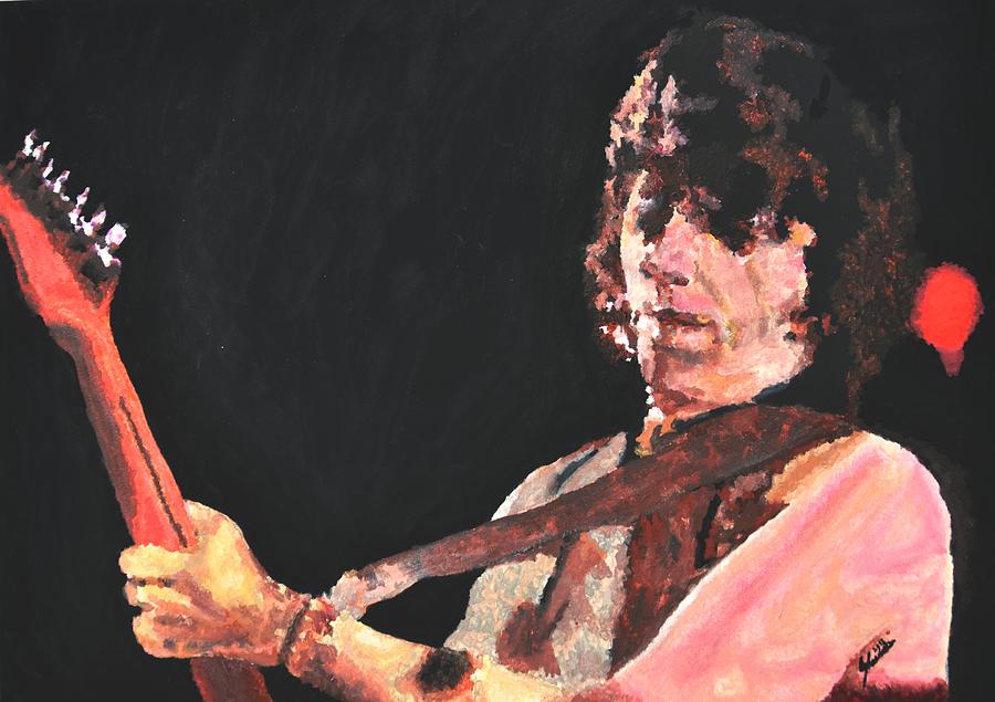 Led Zeppelin Painting - Jeff Beck by Paula Sharlea