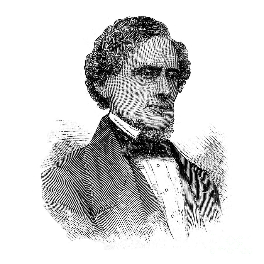 Jefferson Davis 1886 Portrait Photograph by Phil Cardamone