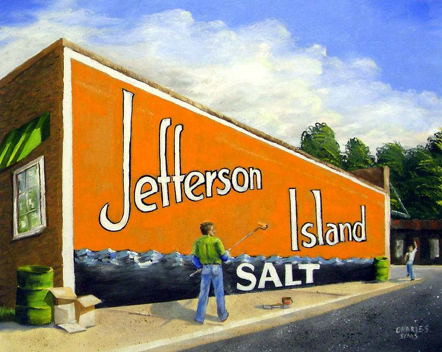 Wall Painting - Jefferson Island Salt by Charles Sims