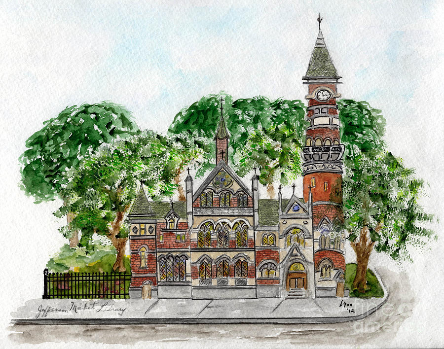 Jefferson Market Library Painting by AFineLyne