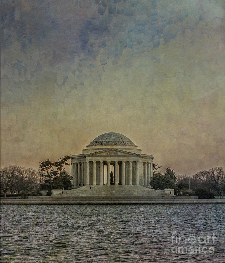 Thomas Jefferson Photograph - Jefferson Memorial at Dusk by Terry Rowe