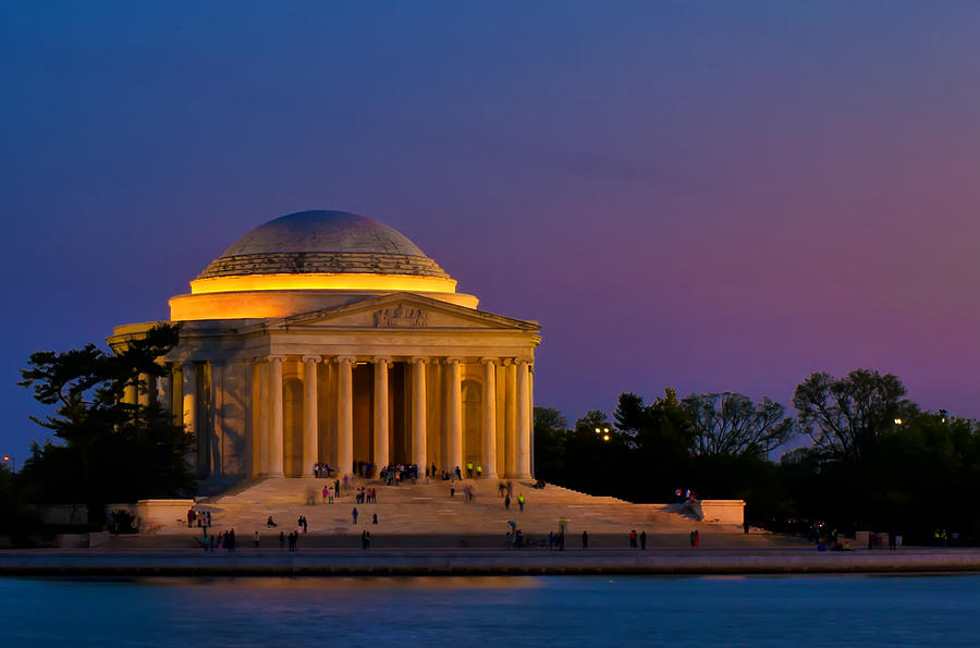 Jefferson Memorial at the Magic Hour Photograph by Mitchell R Grosky