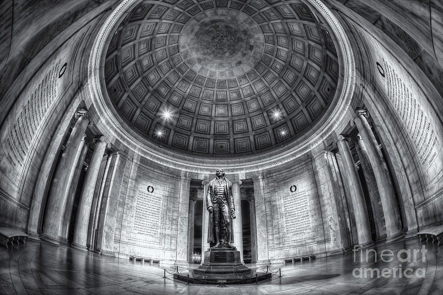 Jefferson Memorial Photograph - Jefferson Memorial Interior II by Clarence Holmes
