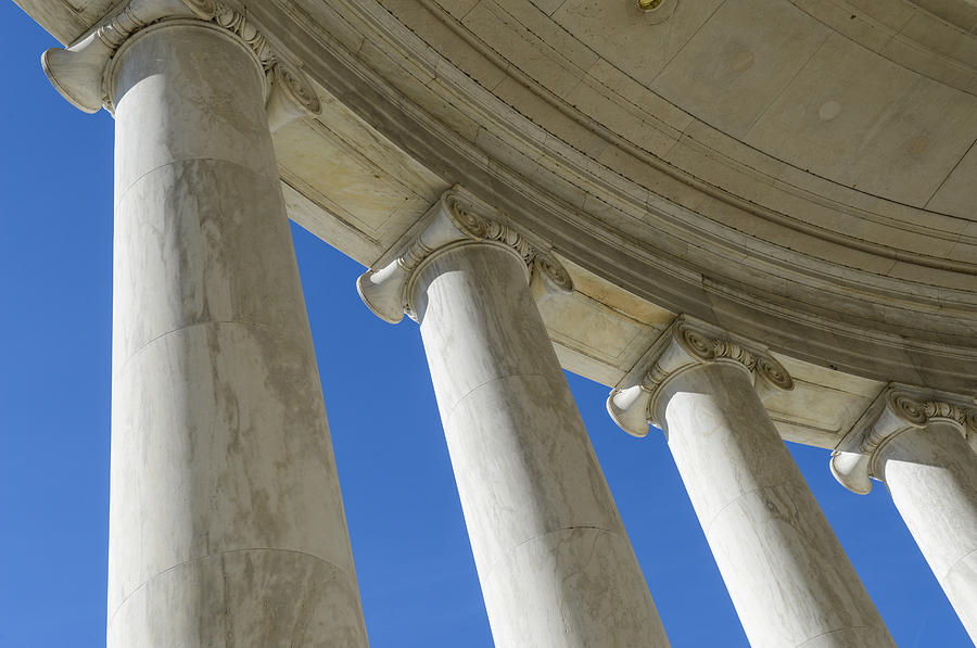 Jefferson Memorial Pillars Photograph by Brandon Bourdages