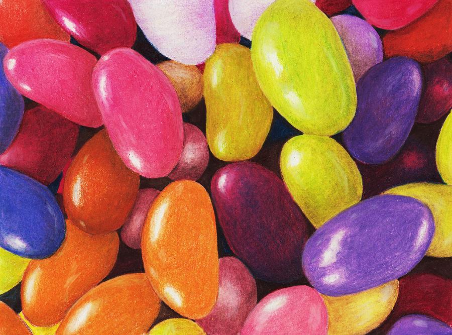 Jelly Beans Painting by Anastasiya Malakhova