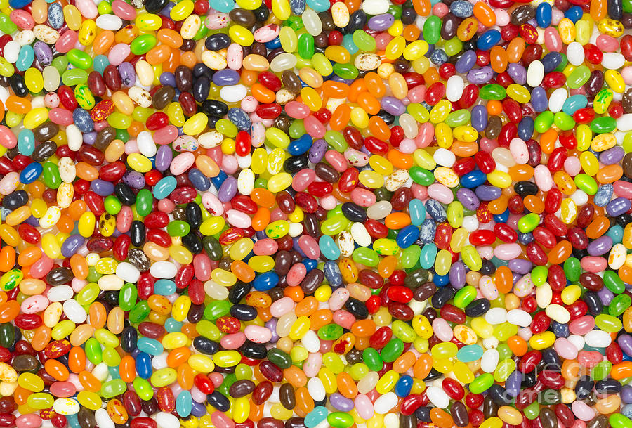 Jelly Beans Background Photograph by Ken Brown