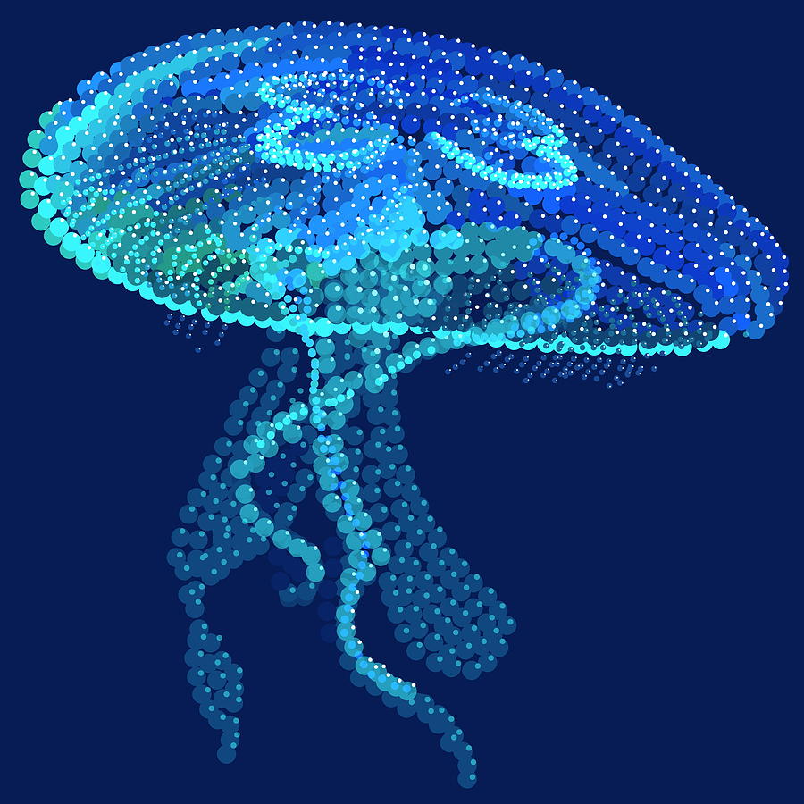Jellyfish Bedazzled Digital Art by R  Allen Swezey