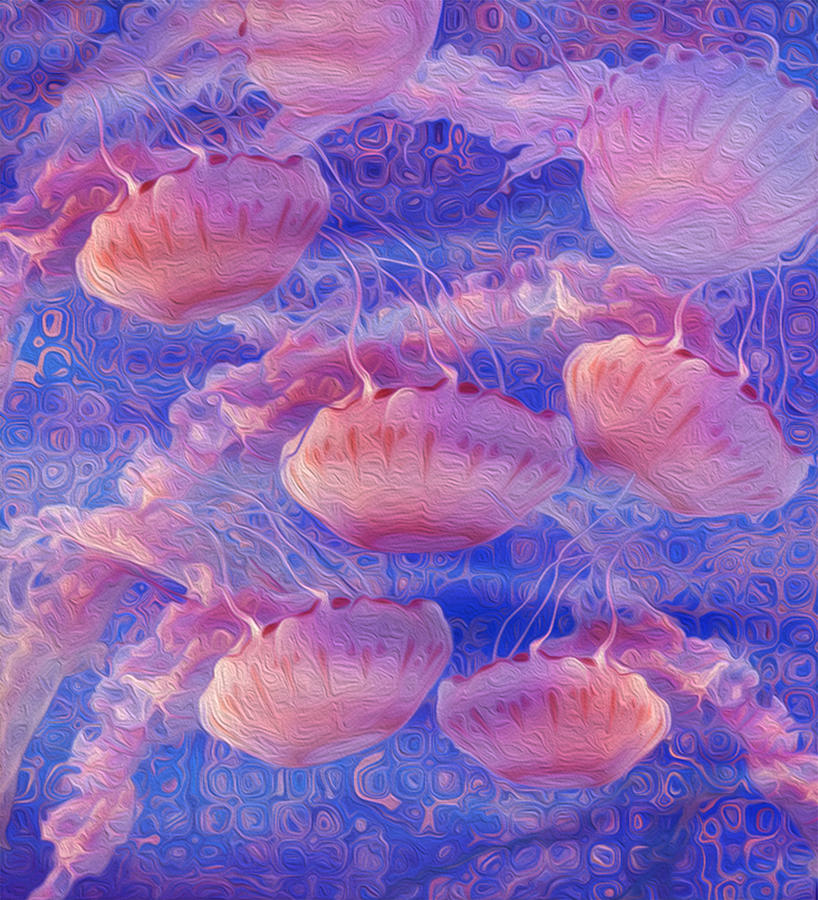 Jellyfish Painting by Jack Zulli