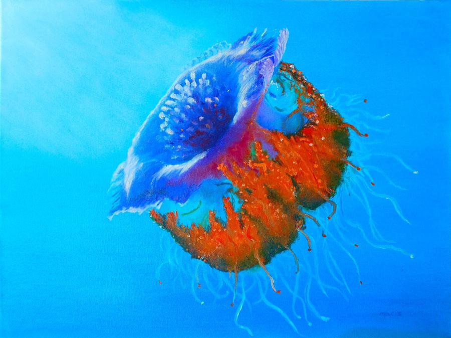 Jellyfish Painting by Maris Sherwood