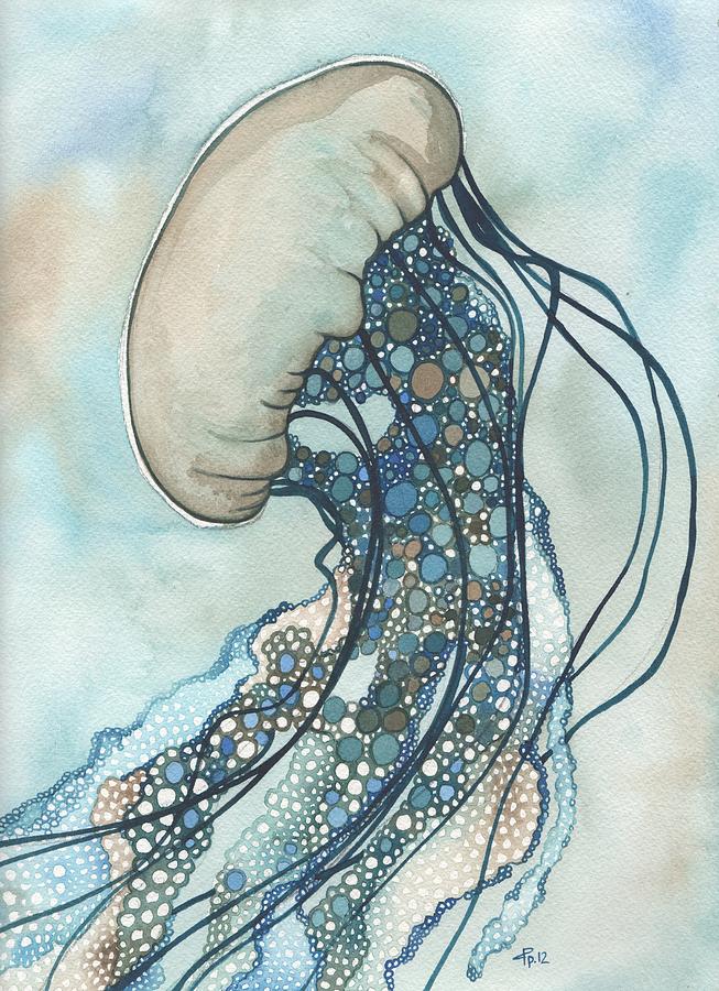 Jellyfish Two Painting by Tamara Phillips