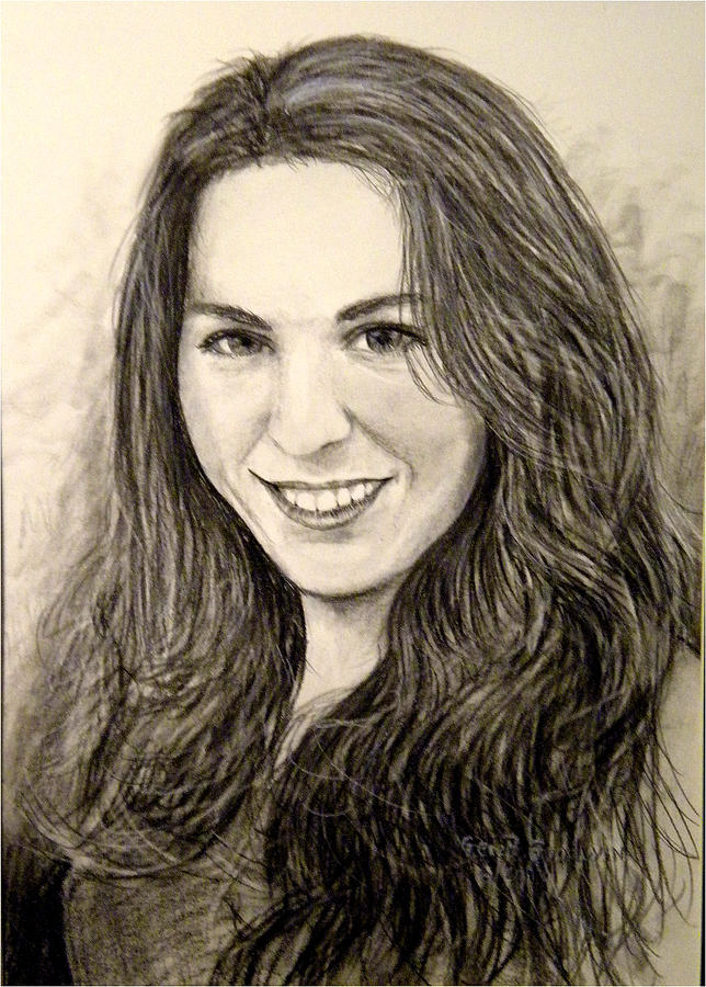 Jenna Drawing by Gene Goodwin - Fine Art America