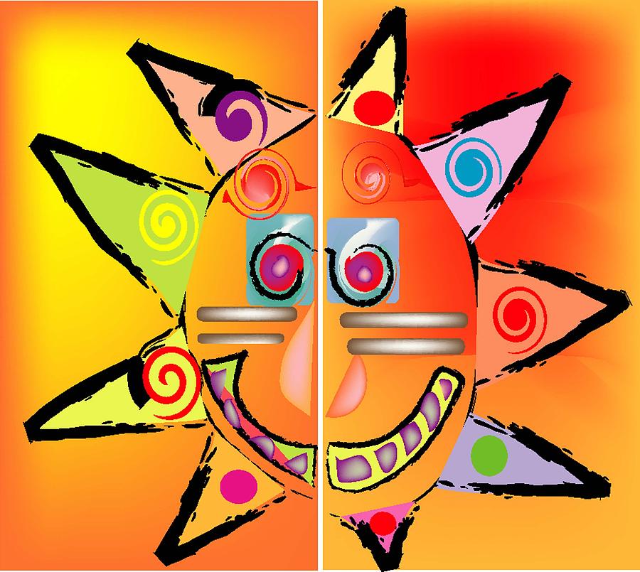 Sun Digital Art - Jennas Sun by Andy Cordan
