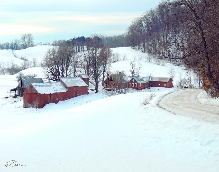 Jenne Farm in Winter Photograph by Nancy Griswold