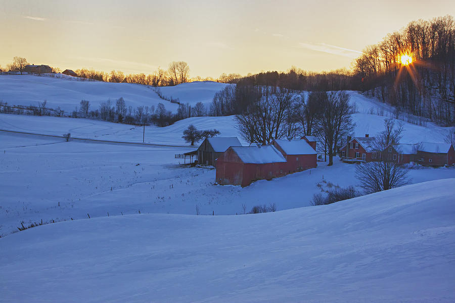 Jenne Farm Sunset Photograph by Tom Singleton