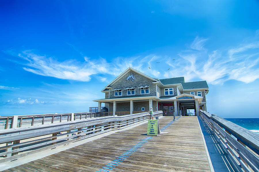 Jennettes Pier in Nags Head North Carolina USA. Photograph by Alex Grichenko