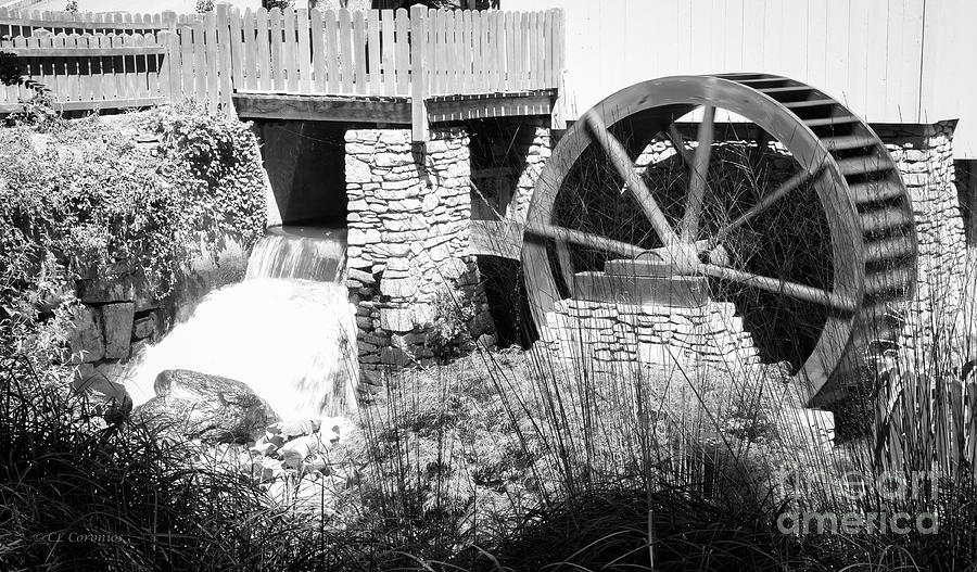 Jenney Mill in black and white Photograph by Carol Lynn Coronios