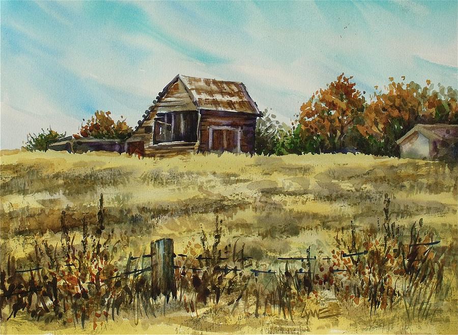 Jennings Barn Painting by Lynne Haines