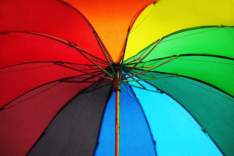 Jenny Rainbow Umbrella. Color your Day Photograph by Jenny Rainbow