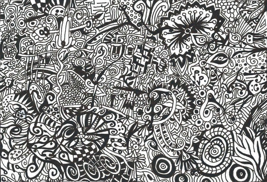 Jentangle Doodle Drawing Drawing