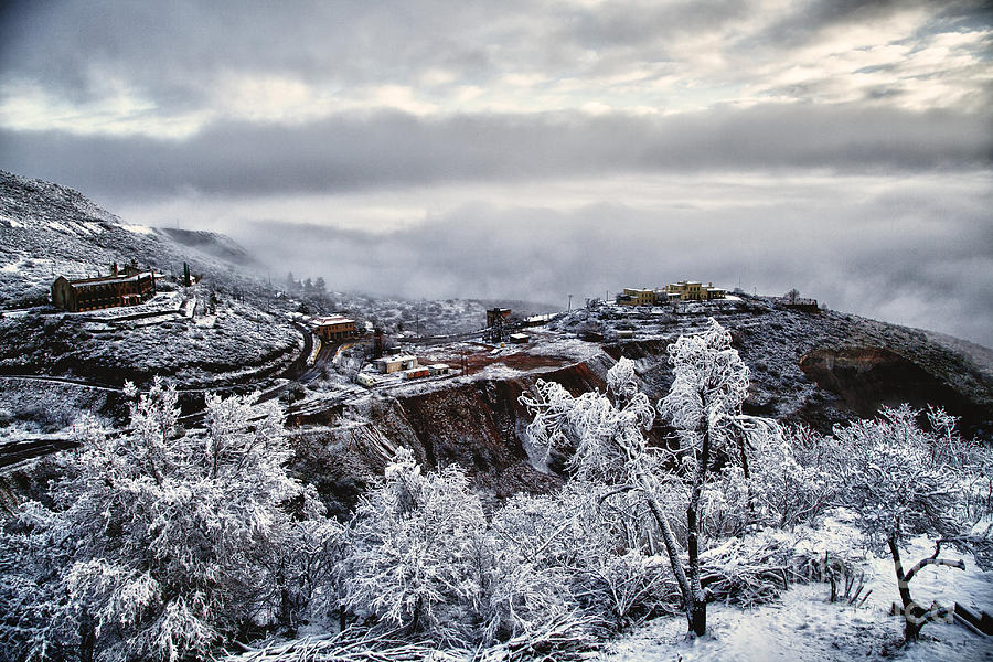 Winter Photograph - Jerome after icy snow storm by Ron Chilston