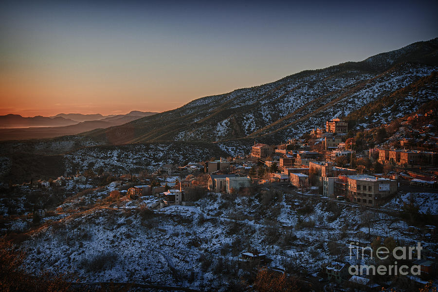 Winter Photograph - Jerome Sunrise from Sunshine Hill by Ron Chilston