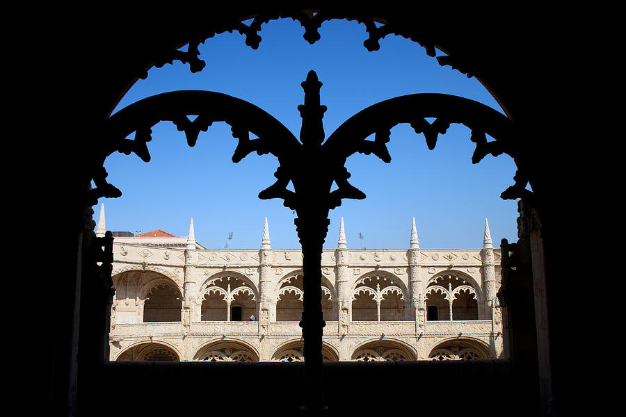 Architecture Photograph - Jeronimos Monastery Architectural Details in Lisbon by Artur Bogacki