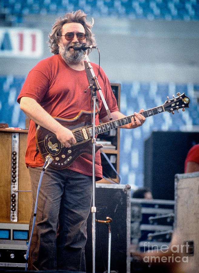 Grateful Dead Photograph - Jerry Garcia 1986 by Chuck Spang