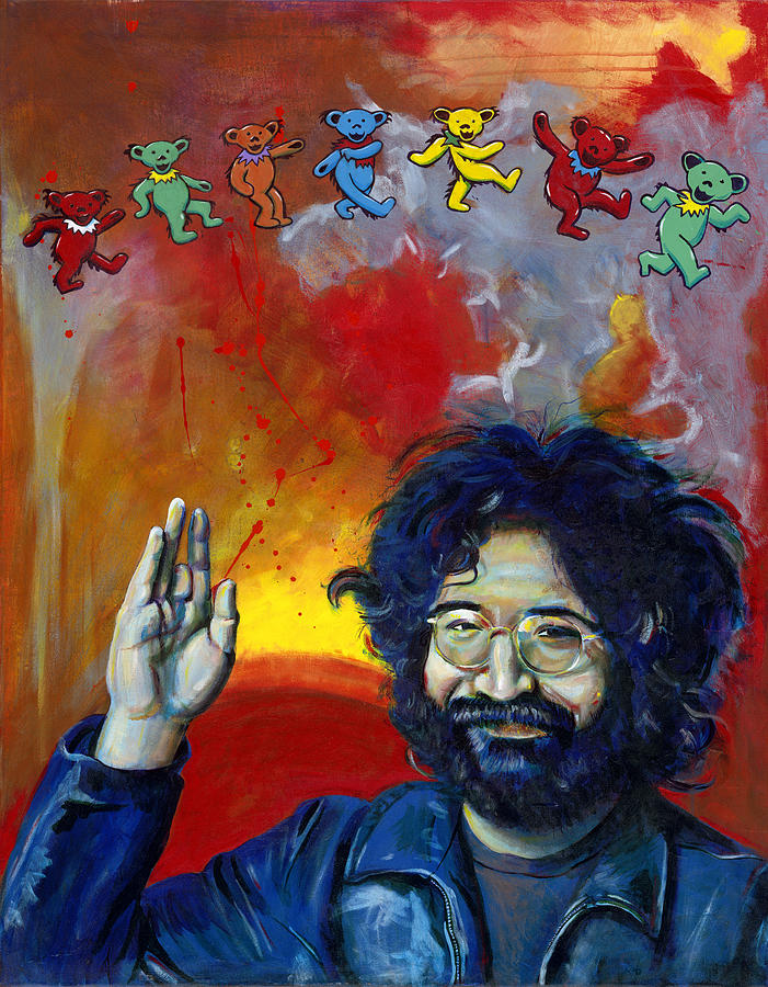 Jerry Garcia Painting by Charles Bickel