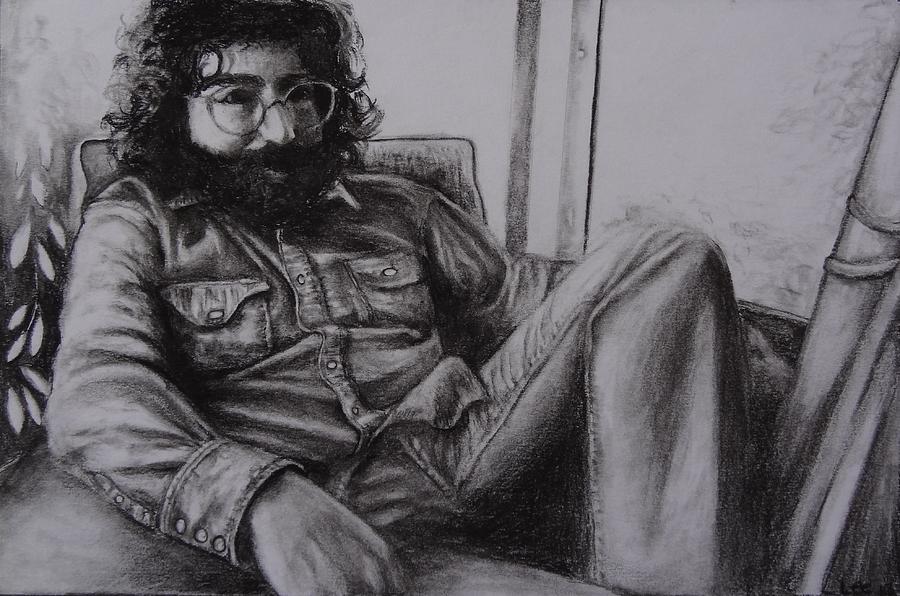 Jerry Garcia in 72   Drawing by Leandria Goodman