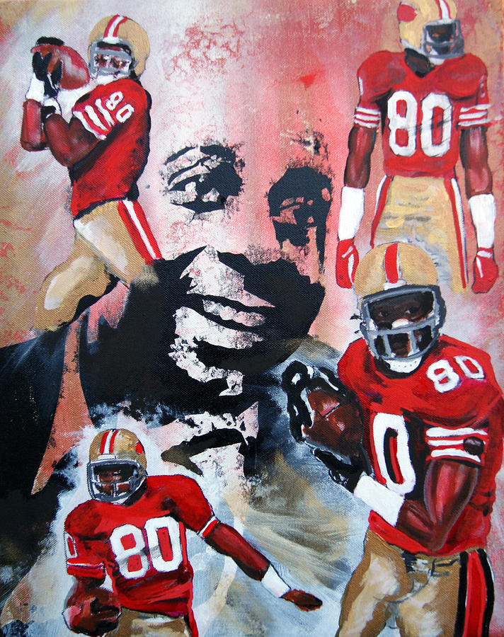 Jerry Rice Painting - Jerry Rice by Lorinda Fore