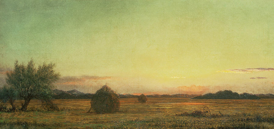 Landscape Painting - Jersey Meadows by Martin Johnson Heade