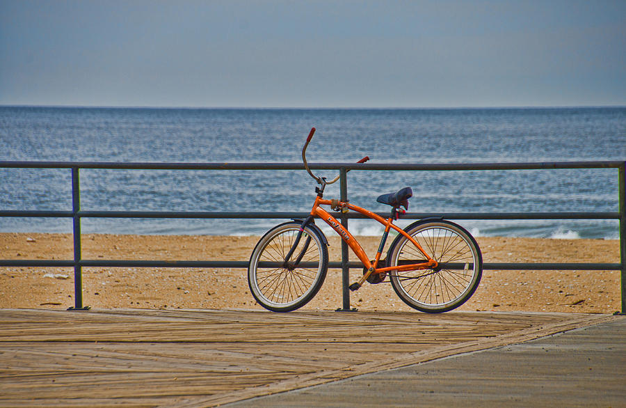Jersey Shore Bicycle Photograph by Beth Venner