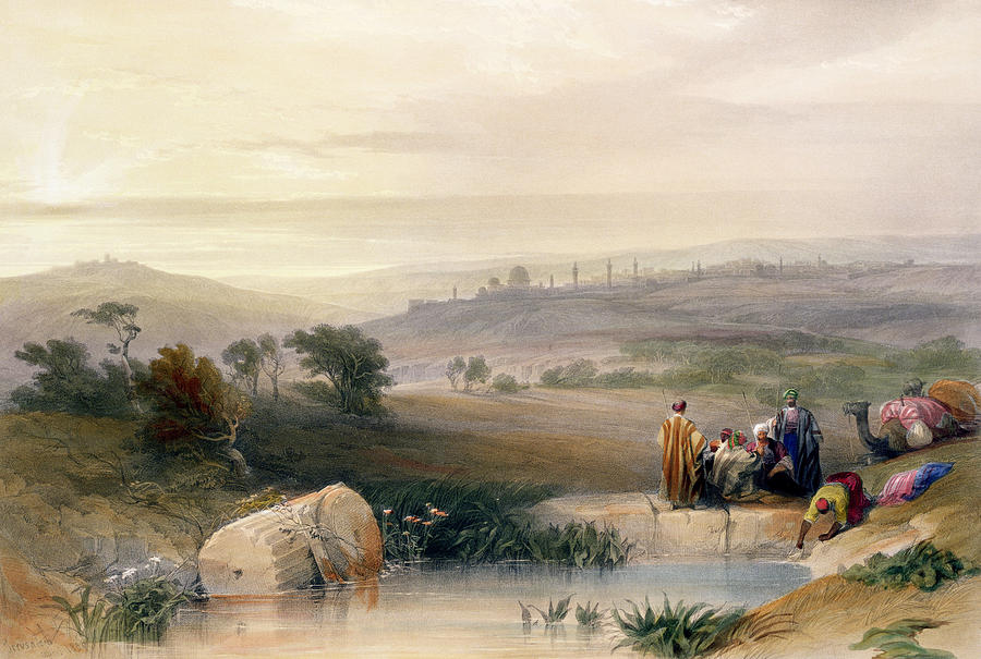 David Roberts Painting - Jerusalem, April 1839 by David Roberts