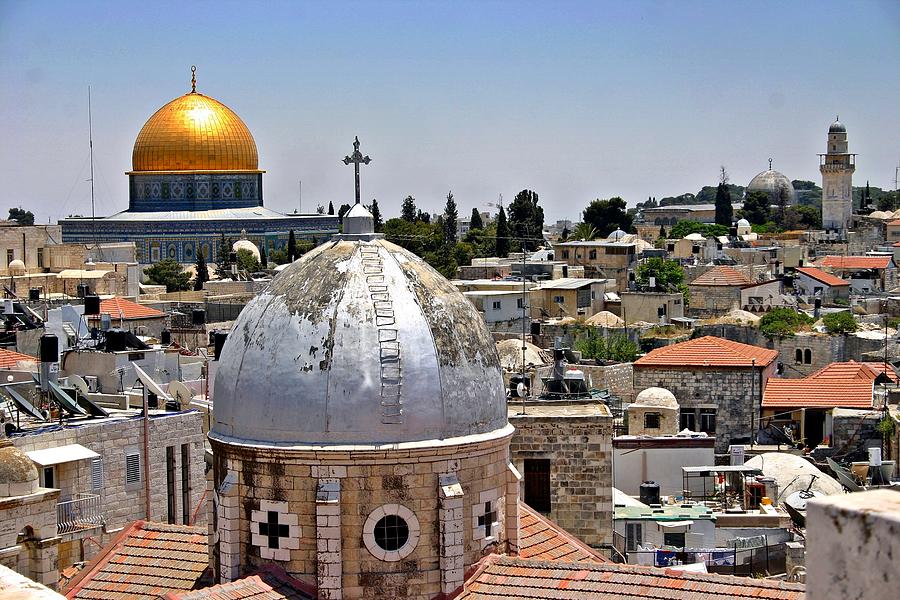 Jerusalem Old City Domes Photograph by Henry Kowalski