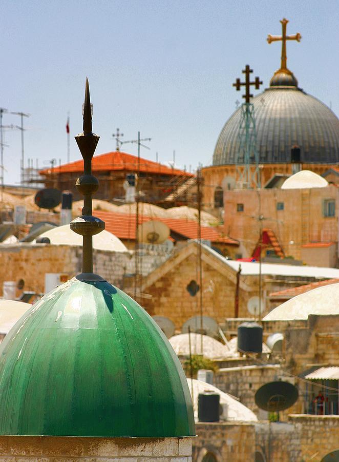 Jerusalem Old City Skyline Photograph by Henry Kowalski