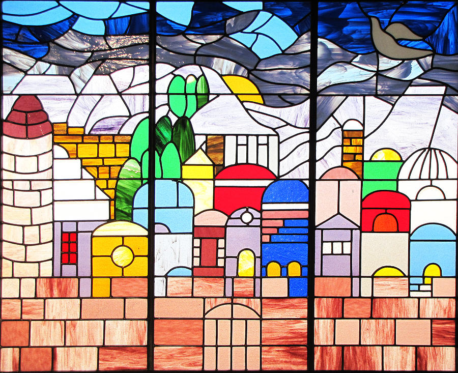 Jerusalem Stained Glass Photograph by C H Apperson