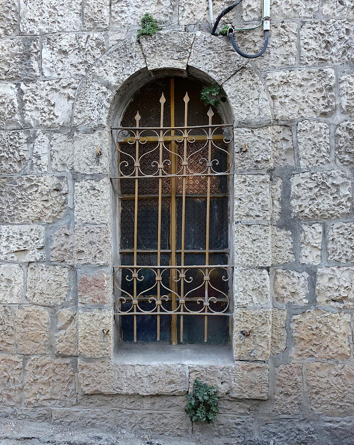 Jerusalem stone window Photograph by Rita Adams