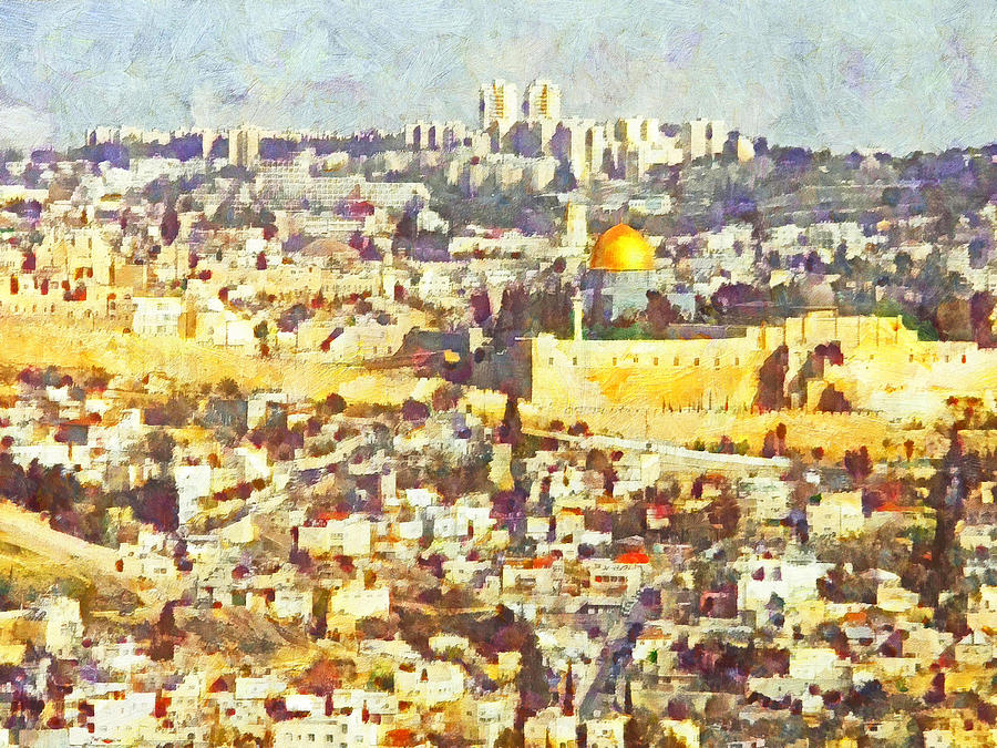 Jerusalem Sunrise Digital Art by Digital Photographic Arts Jerusalem Sunrise Digital Art by Digital Photographic Arts