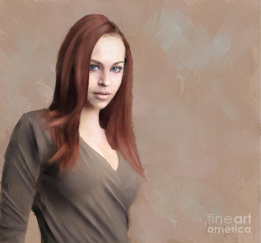 Jessica - February 2014 Digital Art by Jon Munson II
