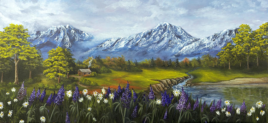 Spring Painting - Jessys View by Darice Machel McGuire