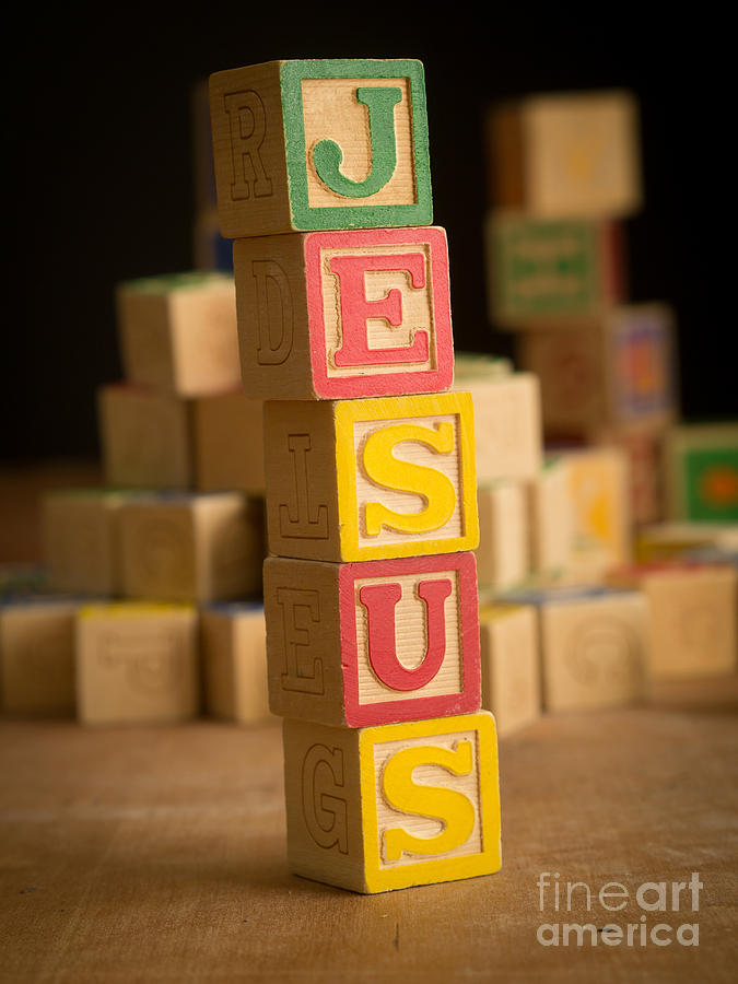 JESUS - Alphabet Blocks Photograph by Edward Fielding